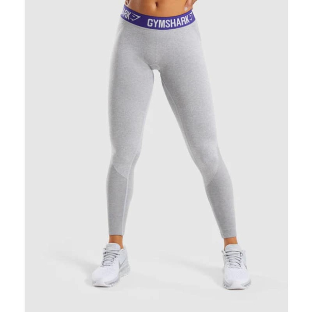 Gymshark Gray Seamless Knitted Activewear Leggings Size Large